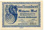 Schleswig-Holstein 500 Milla. Mk Elmschenhagen, -