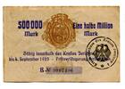 Sachsen-Anhalt 1/2 Mio..Mk. Burg, -