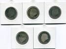 Deutschland 5 x 2 Mark ~ Strauß - kompletter Satz ~ -