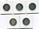 Deutschland 5 x 2 Mark ~ Erhard - kompletter Satz ~ -