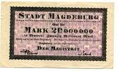 Sachsen-Anhalt 20 Mio. Mk. Magdeburg, -