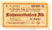 Sachsen-Anhalt 100 T. Mk. Naumburg, -