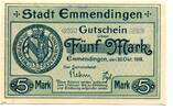 Baden 5 Mk. Emmendingen, -