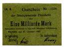 Baden 1 Md. Mk. Ettenheim, -