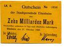 Baden 10 Md. Mk. Ettenheim, -