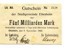 Baden 5 Md. Mk. Ettenheim, -