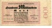 Baden 100 Md. Mk. Heidelberg, -