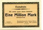 Sachsen 1 Mio. Mk. Borna, -