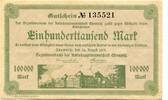 Sachsen 100 T. Mk. Chemnitz, -