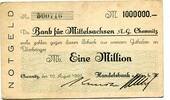 Sachsen 1 Mio. Mk. Chemnitz, -