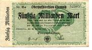 Sachsen 50 Md. Mk. Chemnitz, -