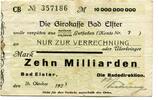 Sachsen 10 Md. Mk. Elster,Bad, -
