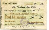 Sachsen 5 Md. Mk. Elster,Bad, -
