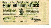 Thüringen 1Mio. Mk. Eisenach, -