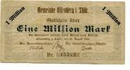 Thüringen 1 Mio. Mk. Eisenberg, -