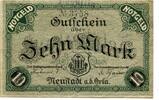 Thüringen 10 Mk. Neustadt a.d.Orla, -
