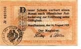 Thüringen 500 T. Mk. Nordhausen, -