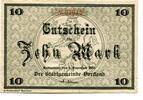 Thüringen 10 Mk. Rudolstadt, -