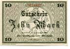 Thüringen 10 Mk. Rudolstadt, -