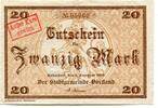 Thüringen 20 Mk. Rudolstadt, -