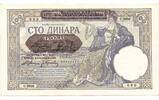 Deutsches Reich, 100 Dinara Serbien, -