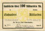 Niedersachsen 100 Md. Mk. Eschershausen, -