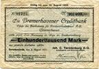 Niedersachsen 100 T. Mk. Geestemünde, -