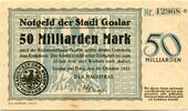 Niedersachsen 50 Md. Mk. Goslar, -