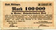 Niedersachsen 100 T. Mk. Göttingen, -
