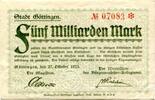 Niedersachsen 5 Md. Mk. Göttingen, -