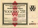 Niedersachsen 500 T. Mk. Hameln, -