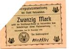 Niedersachsen 20 Mk. Holzminden, -