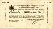 Niedersachsen 100 Md. Mk. Katzenstein, -
