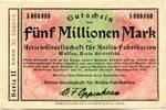 Sachsen-Anhalt 5 Mio. Mk. Wolfen, -