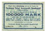 Niedersachsen 100 T. Mk. Hannover-Limme, -