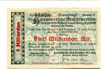 Niedersachsen 5 Md. Mk. Hannover-Linden, -