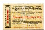 Niedersachsen 20 Md. Mk. Hannover-Linden, -