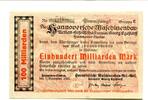 Niedersachsen 100 Md. Mk. Hannover-Linden, -