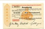 Niedersachsen 50 T. Mk. Hannover-Linden, -