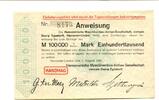 Niedersachsen 100 T. Mk. Hannover-Linden, -