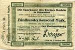 Niedersachsen 500 T. Mk. Hadeln, -