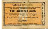 Niedersachsen 5 Mio. Mk. Friedrich August-Hütte, -