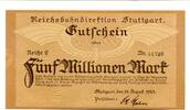 Württemberg 5 Mio. Mk. Stuttgart, -