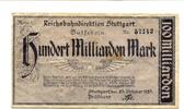 Württemberg 100 Md. Mk. Stuttgart, -