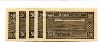 Sachsen-Anhalt 5x50 Pfg. Hoym, -