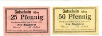 Westpreußen 25 Pfg. 50 Pfg. Bischofswerder, -