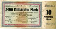 Thüringen 10 Md. Mk. Saalfeld, -