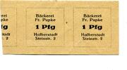 Sachsen-Anhalt 2x1 Pfg. Halberstadt, -