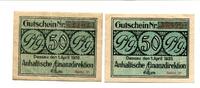 Sachsen-Anhalt 2x50 Pfg. Dessau, -