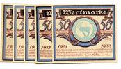 Sachsen-Anhalt 5x50 Pfg. Halle, -
